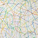 <p>Aquarell auf Baumwolle, gespannt auf Eisengestell, 200 x 300 x 20 cm, 2002</p>