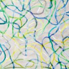 <p>Aquarell auf Baumwolle, gespannt auf Eisengestell, 102 x 80 x 6 cm, 2014</p>